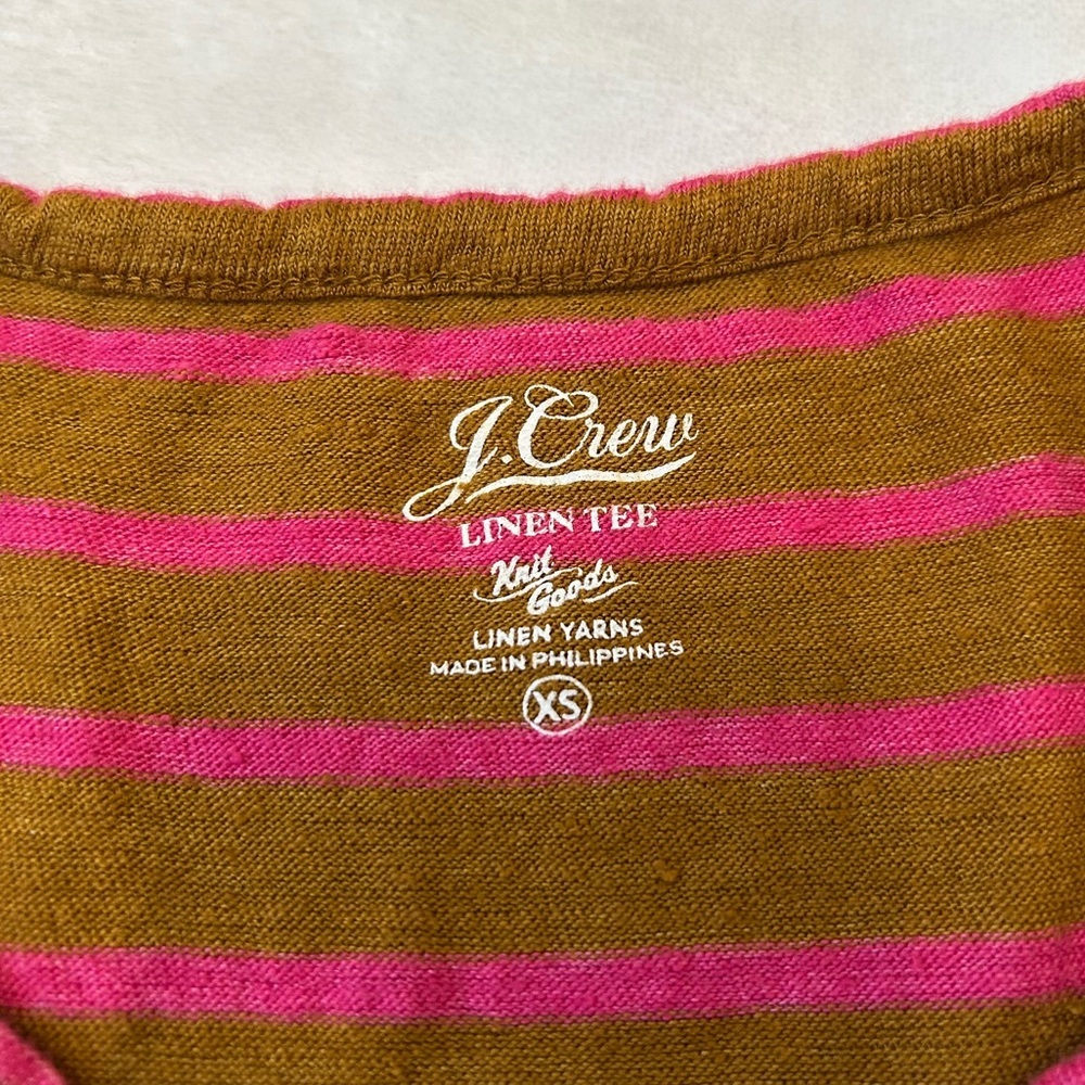 J.Crew Linen Ruffle Sleeve Top | Size XS - Picture 5 of 8